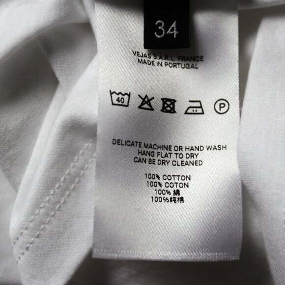 BNWT AW20 VEJAS OPEN BACK COTTON TSHIRT 34 - Picture 9 of 10